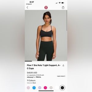 Flow Y Bra Nulu *Light Support, A- & C Cups